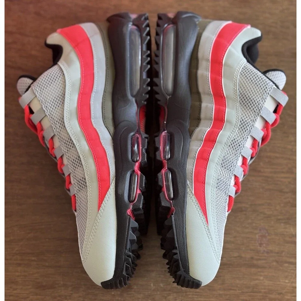 Men’s Size 11 Nike Air Max 95 G Golf Light Silver Bright Crimson HV4696-003 NIB
